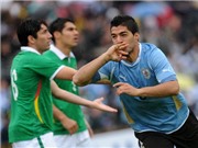 Bóng đá anh, ngoại hạng anh, lịch thi đấu euro 2012, Uruguay - Bolivia 4-2: Bước chạy đà êm thấm